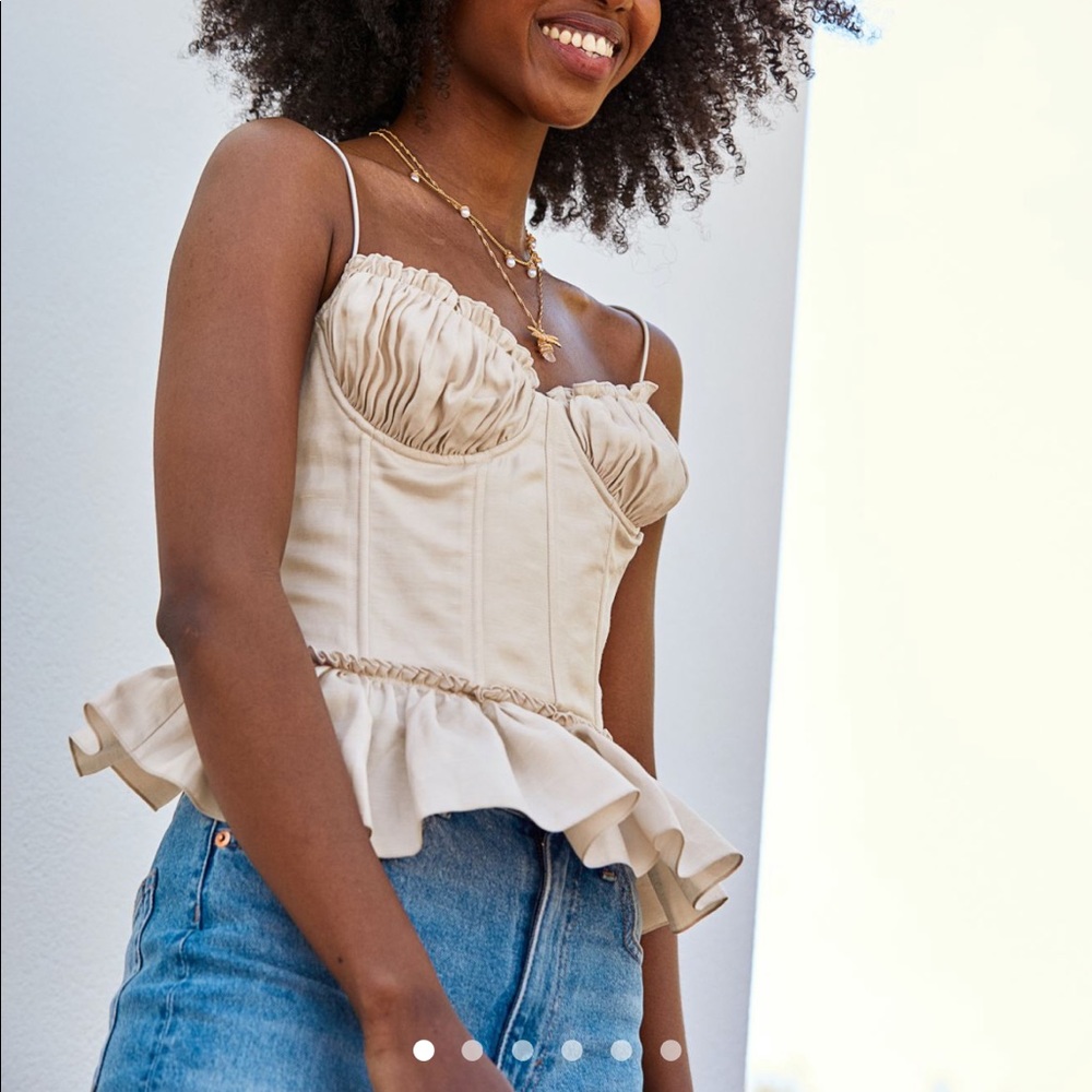 NWT Brock x HM corset top